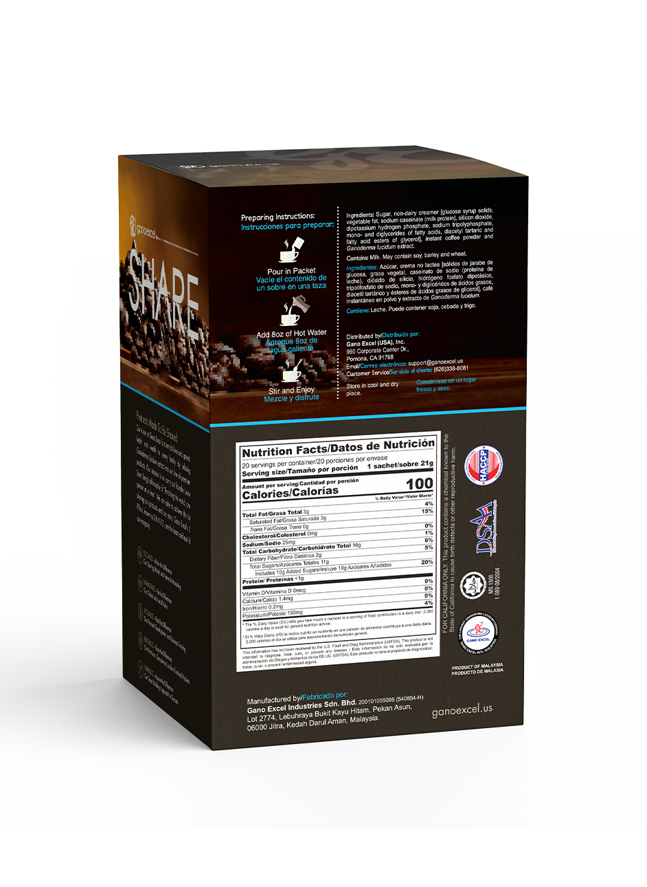 Latte 3-1 | Cappuccino coffee with ganoderma lucidum extract