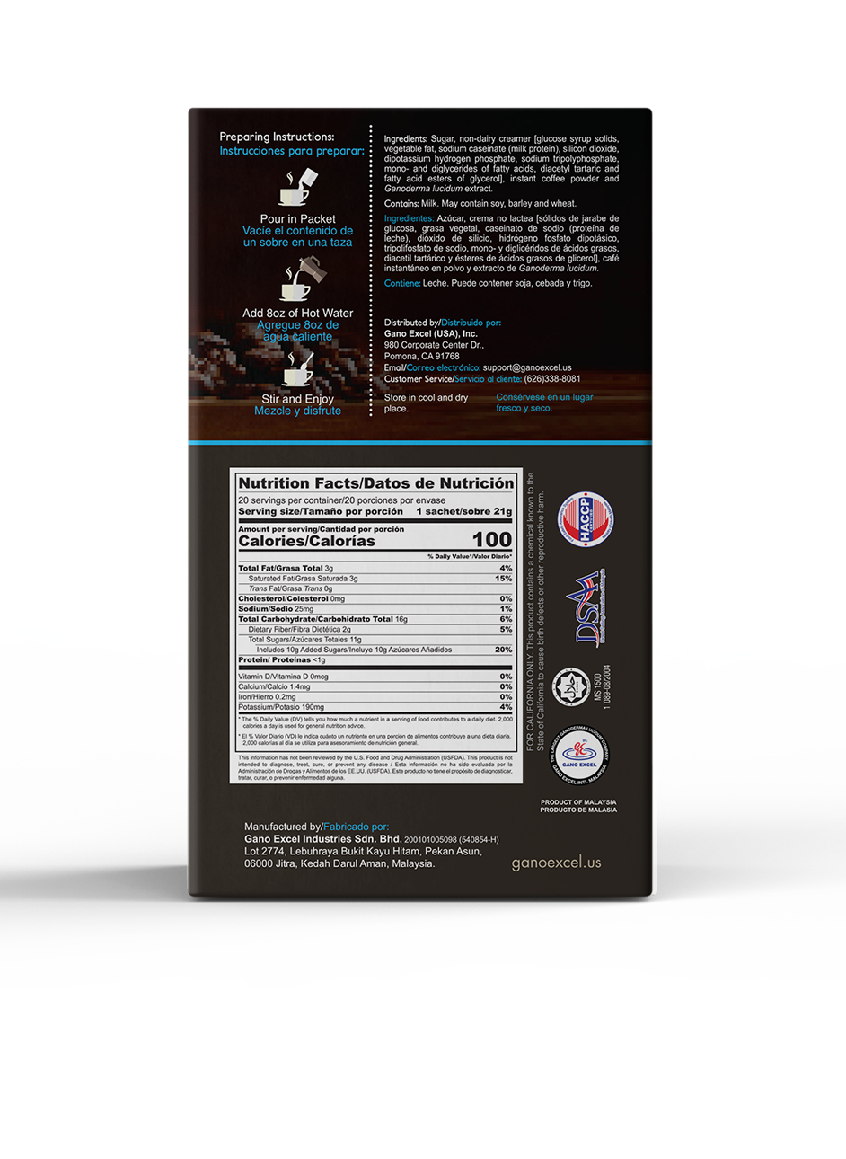 Latte 3-1 | Cappuccino coffee with ganoderma lucidum extract
