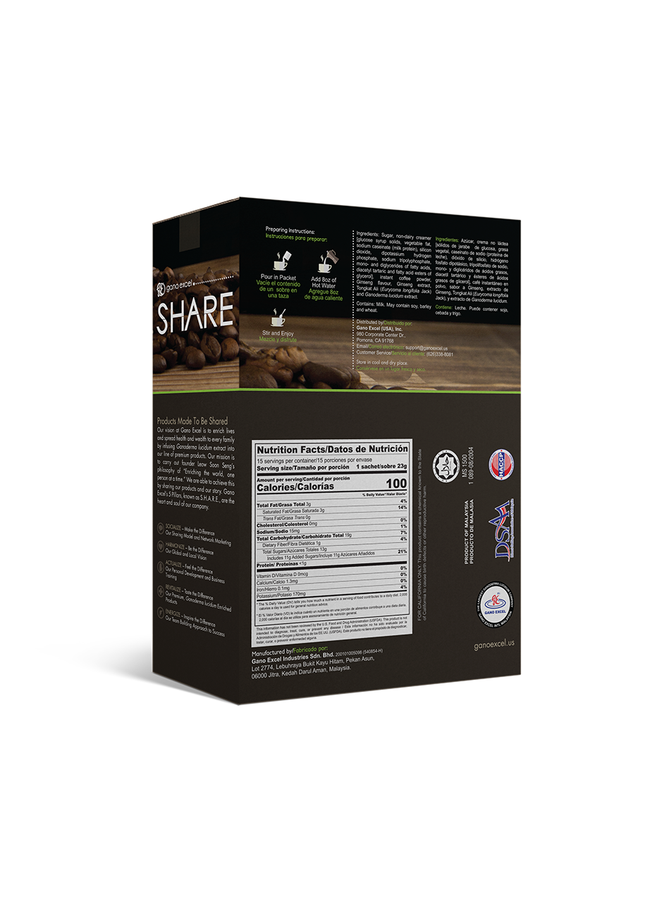 Coffee Tongkat Ali | Coffee Enriched with Ganoderma Lucidum