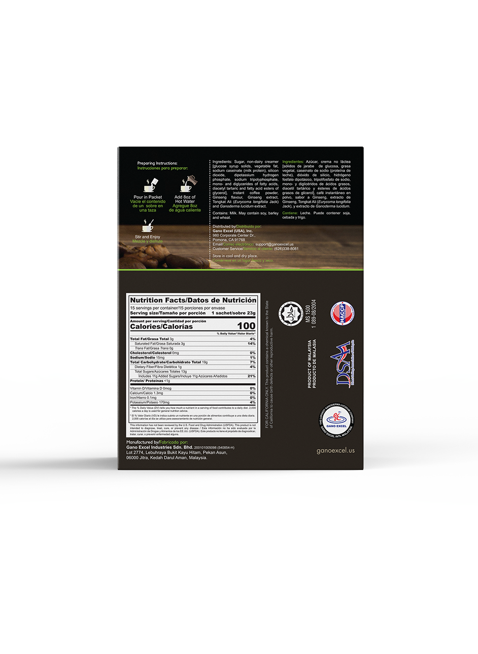 Coffee Tongkat Ali | Coffee Enriched with Ganoderma Lucidum